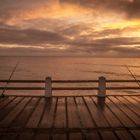 Amanece  en el muelle 