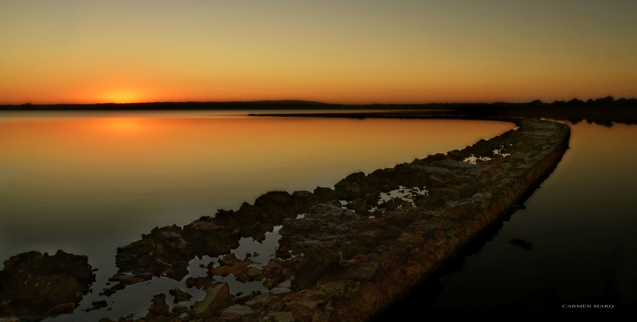 Amanece en las salinas..