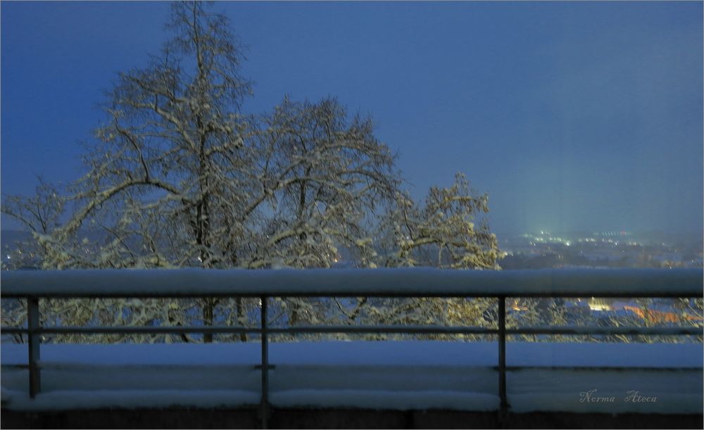 Amanece nevando