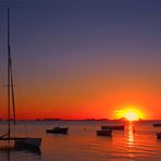 Amanece sobre La Manga del Mar Menor