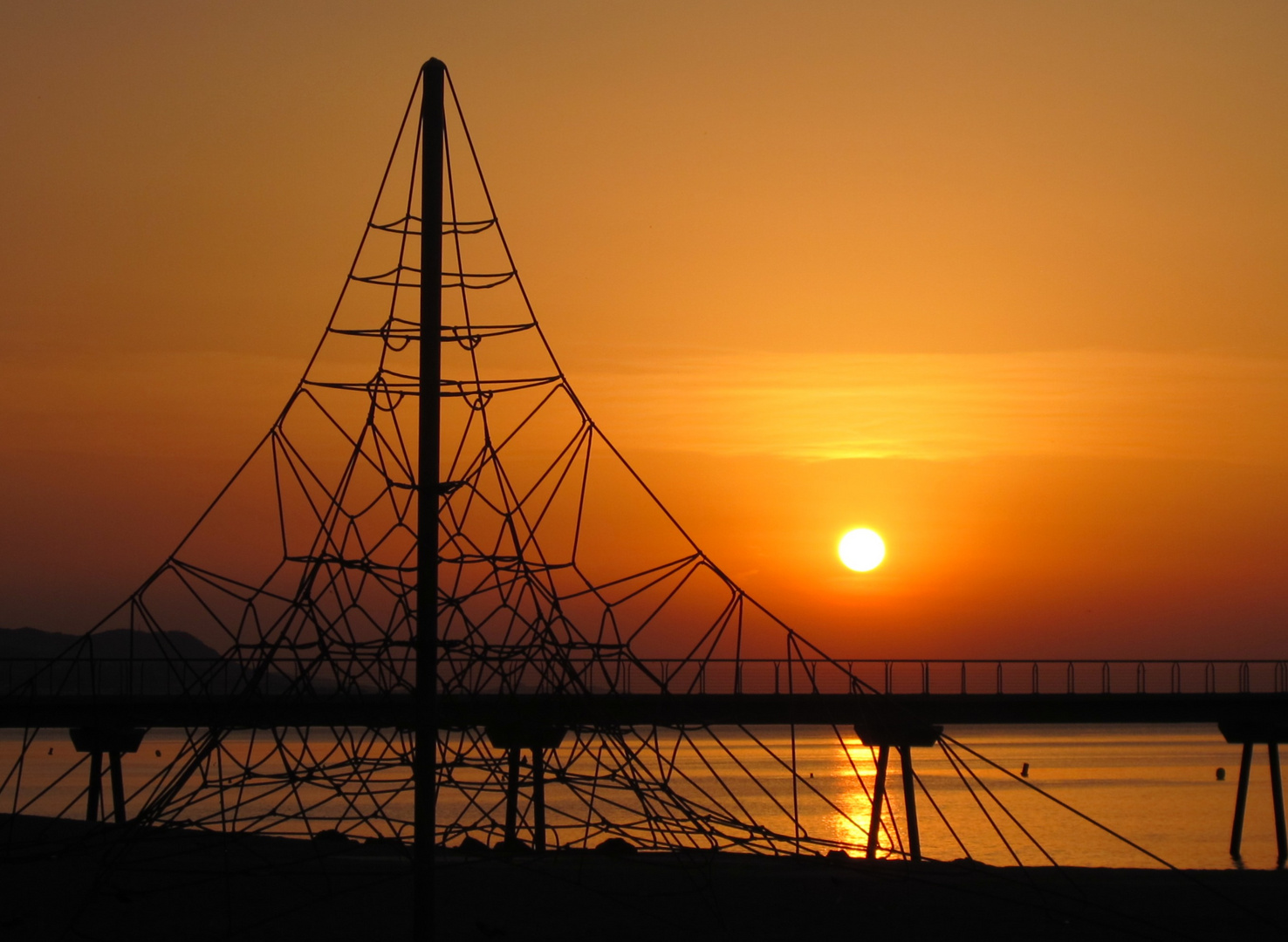 Amanecer en Badalona.