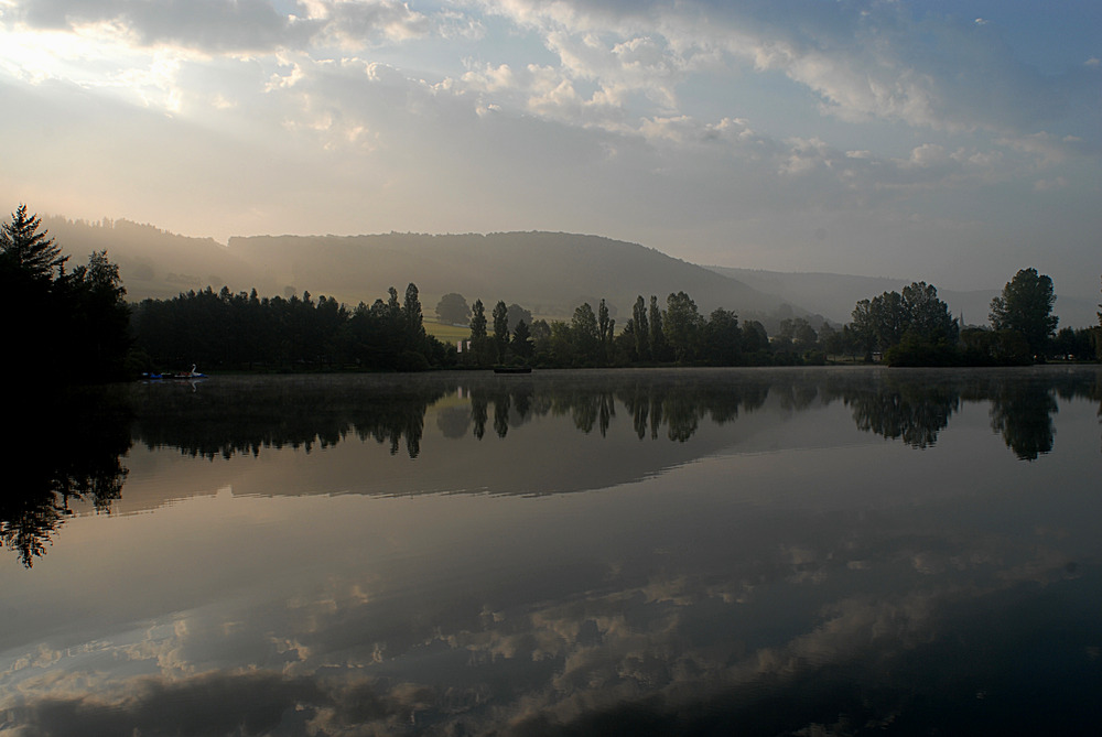 Amanecer en el Edersee