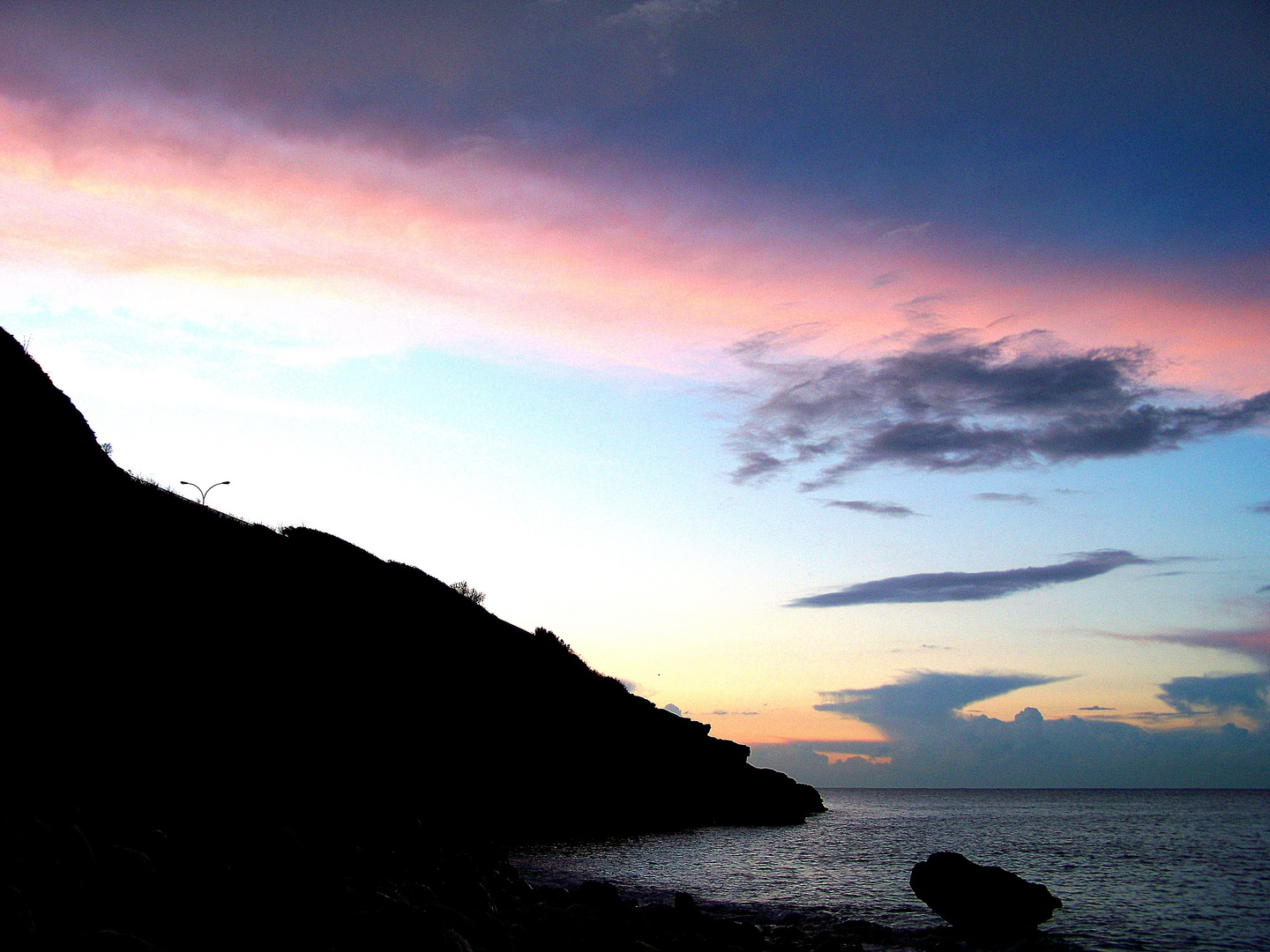 amanecer en el mar