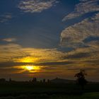 Amanecer en el pueblo de MANZANOS ( ALAVA )