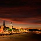 Amanecer en la playa del Barrio el Carmen, Puntarenas Costa Rica.