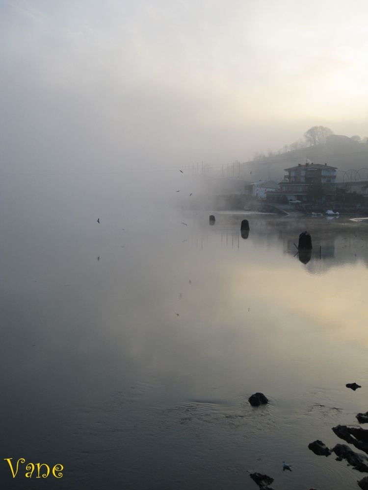 Amanecer en la ría de Orio...