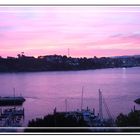 Amanecer en la Ria de Ribadeo (Lugo-Galicia) y Figüeras (Asturias) Panoramica