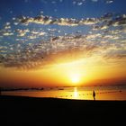 Amanecer en las playas de Los Alcazares (Murcia)