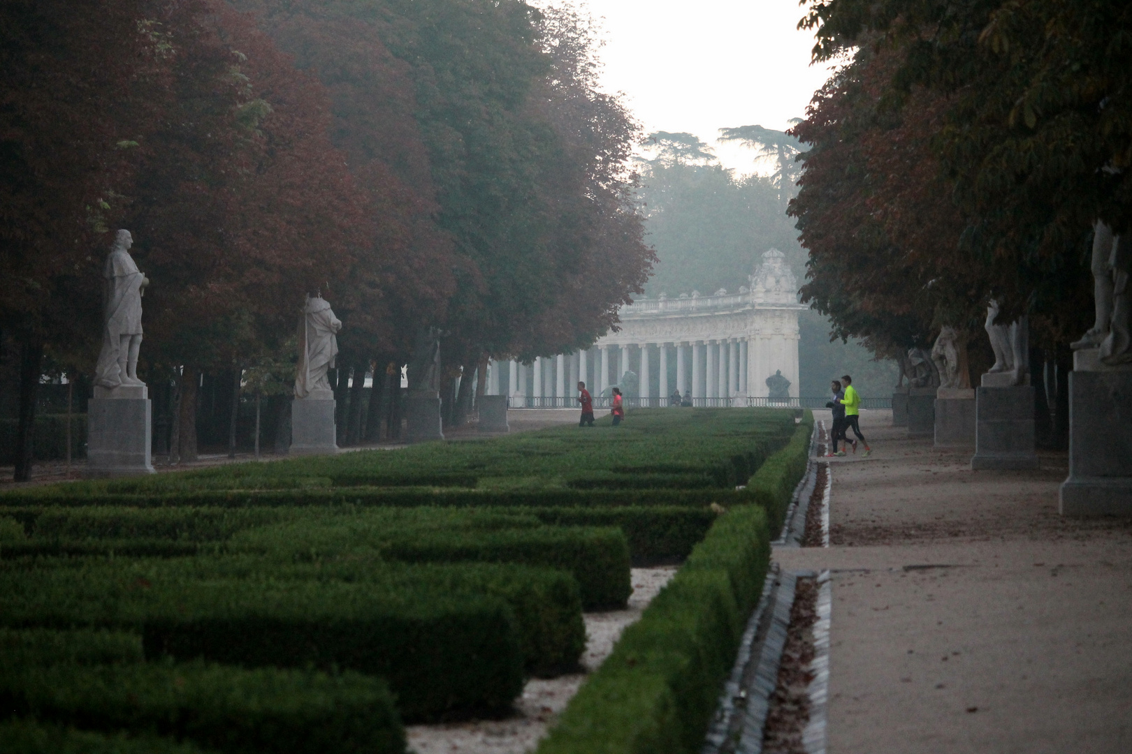 amaneciendo en el Retiro