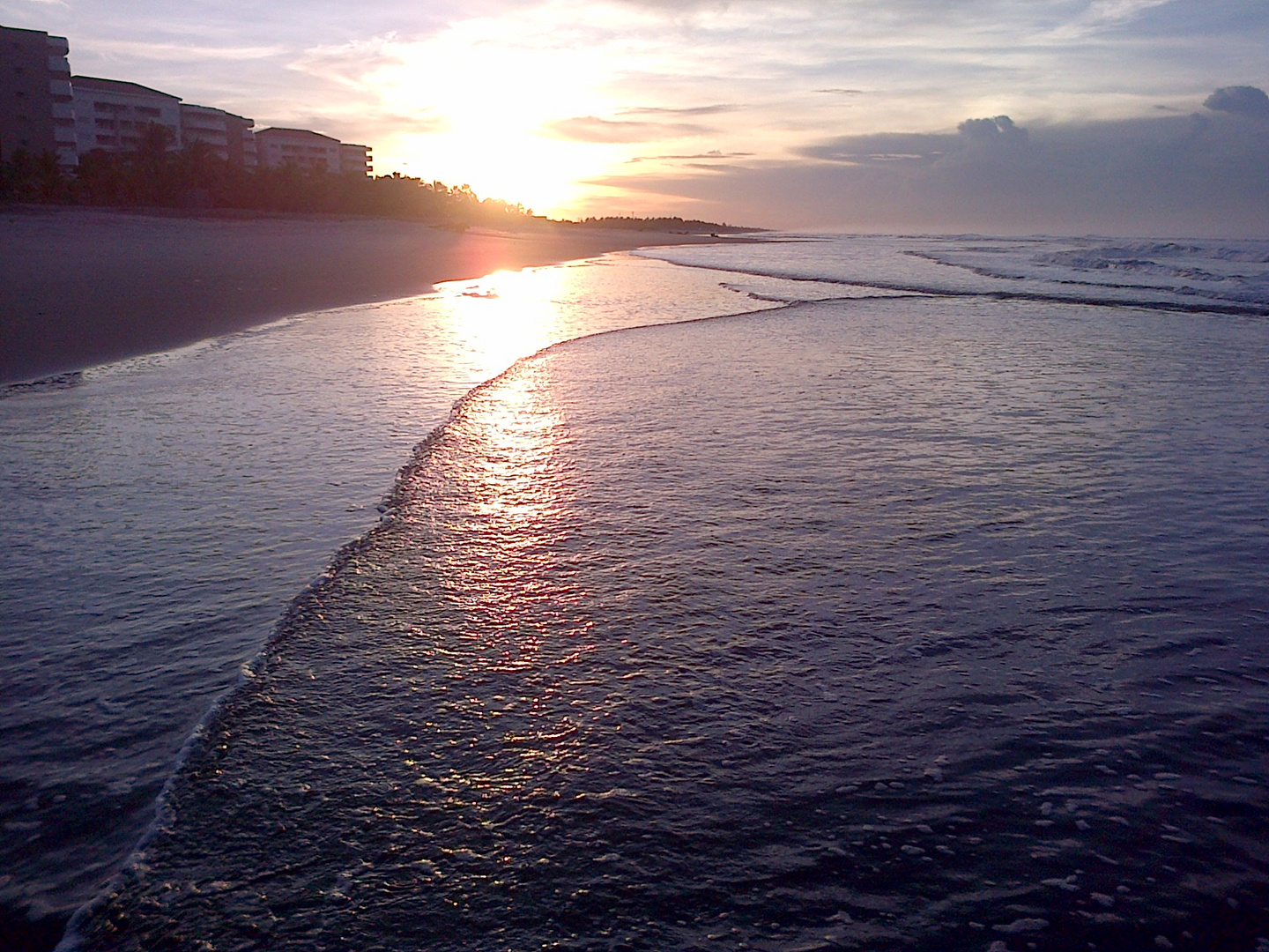 Amaneciendo en la playa