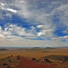 Amazing panoramic view from the volcano peak