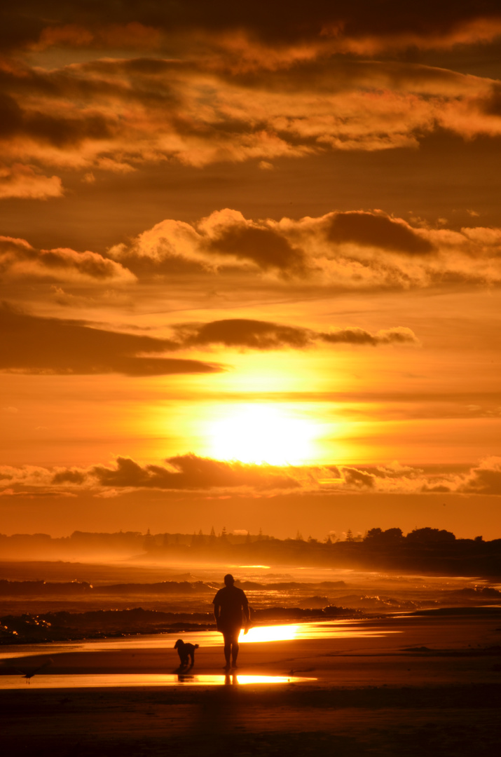 Amazing sunrise in New Zealand