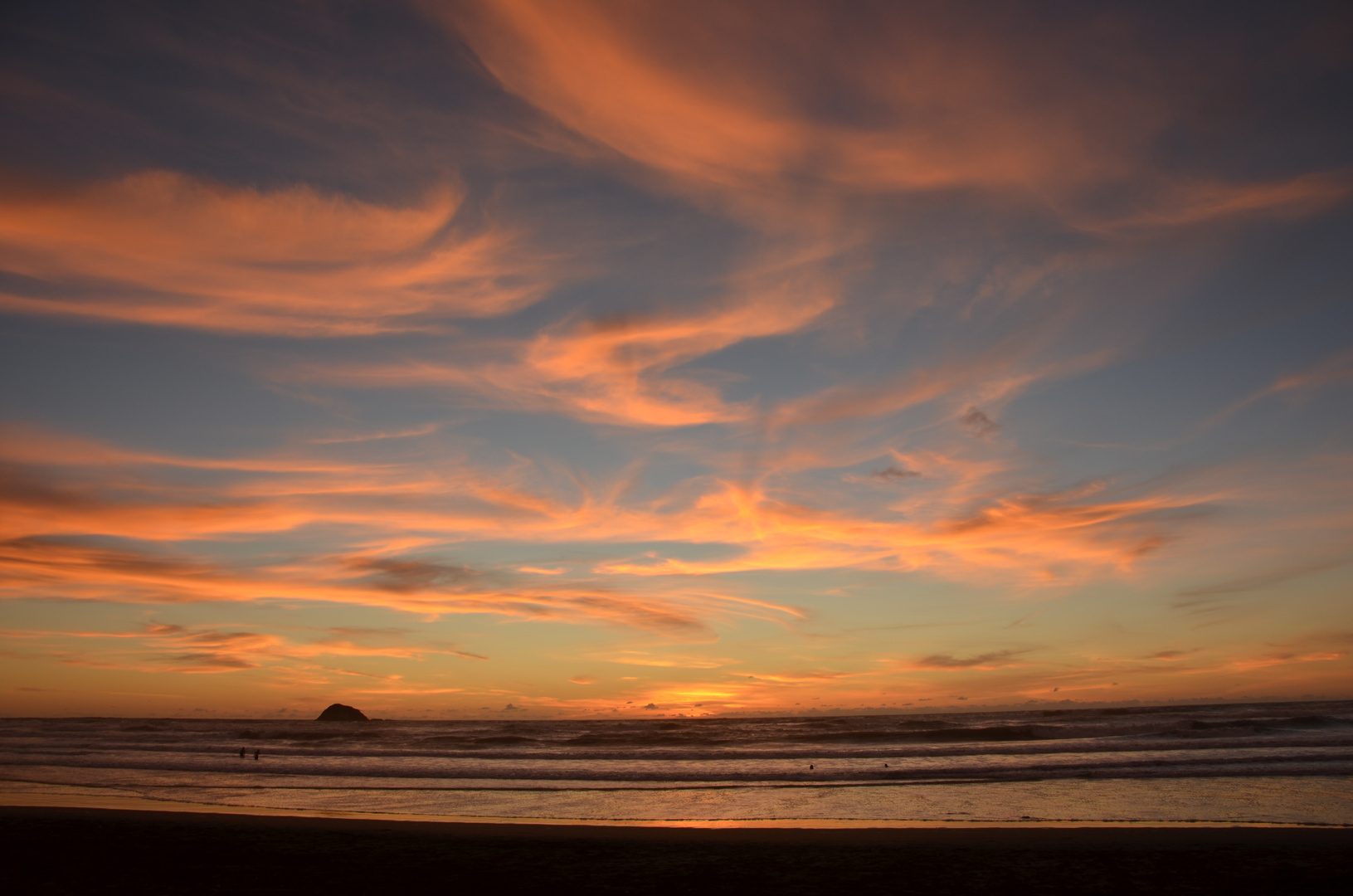 Amazing sunset in New Zealand