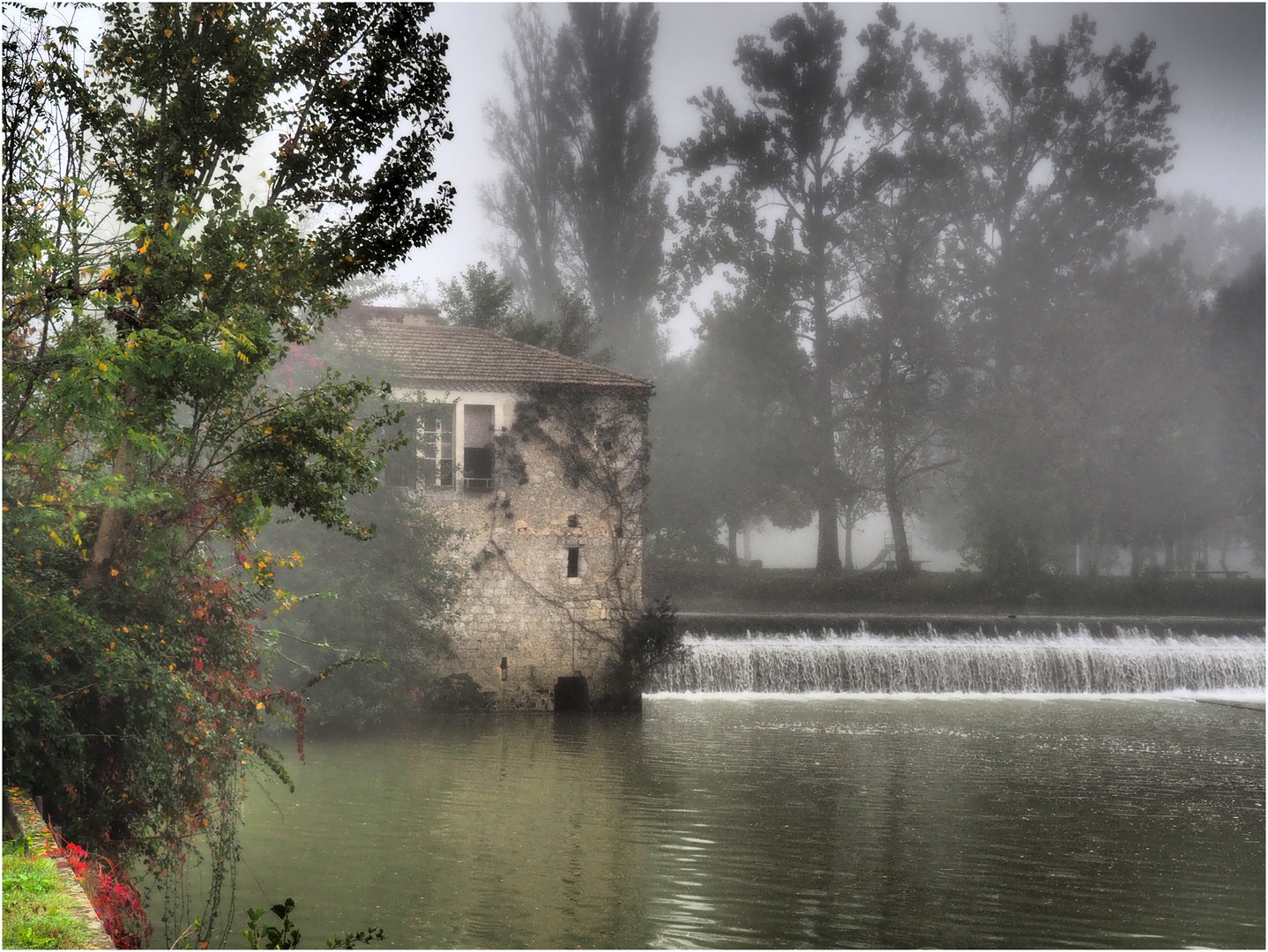 Ambiance brumeuse au moulin de Gauge