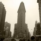 Ambiance brumeuse autour du Flatiron bulding