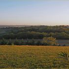 Ambiance dorée en Lomagne avant le coucher du soleil