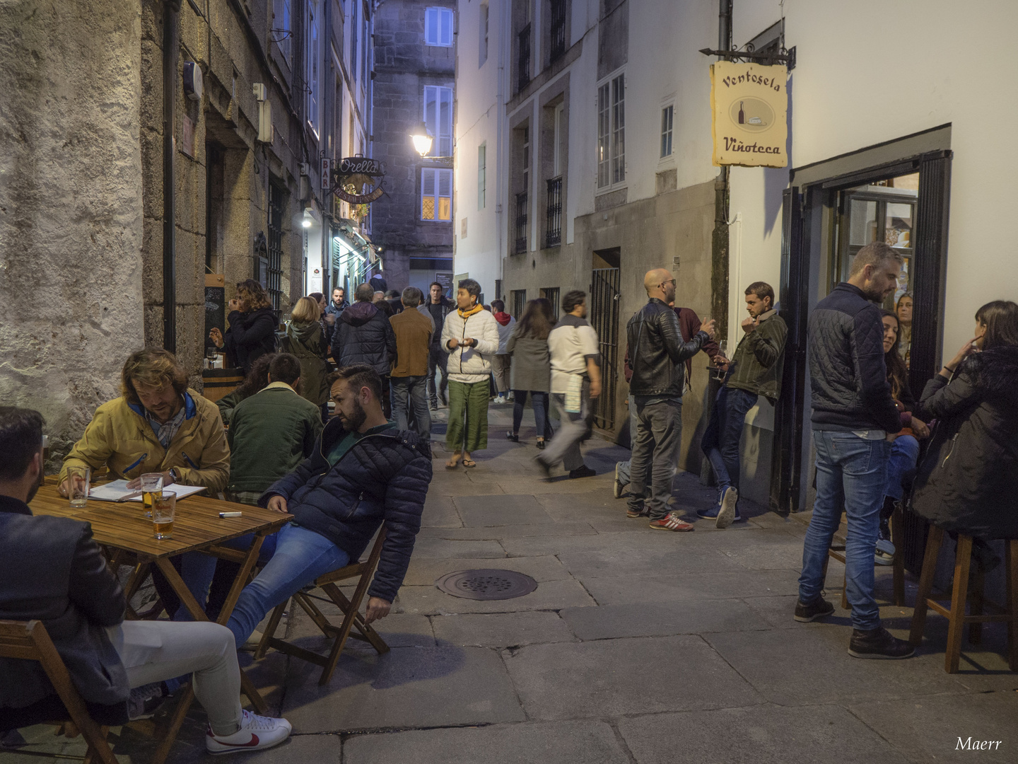 Ambiente nocturno en estos días de buen tiempo.