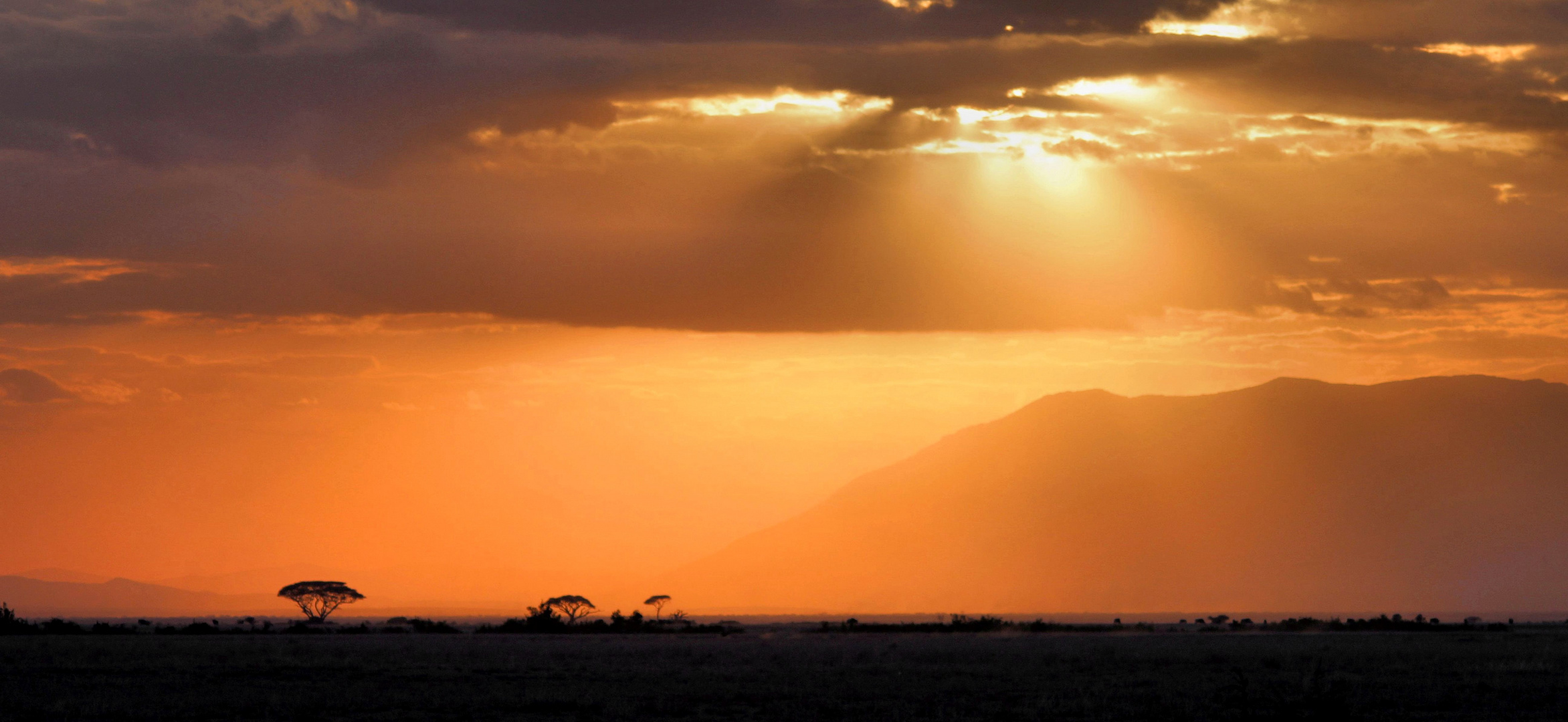 Amboseli Sonnenuntergang