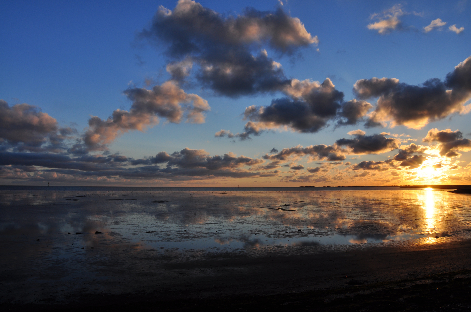 Ameland - Sonnenuntergang am Wattenmeer