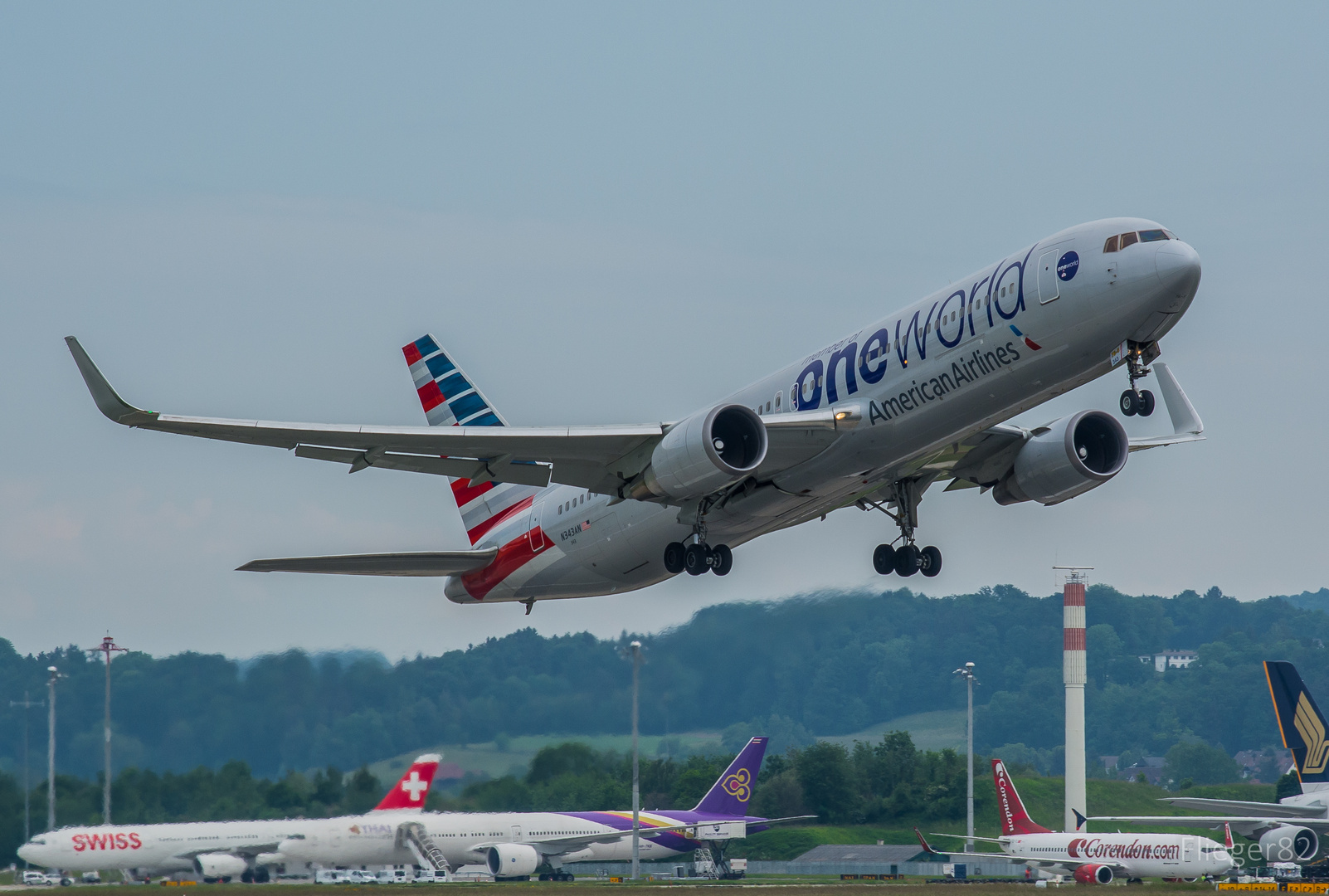 American 767 One World Livery