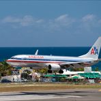 American Airlines Touch-down Sint Maarten SXM