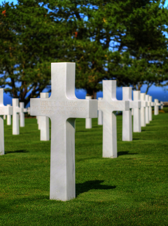 American Cemetery in der Normandie (D-Day)