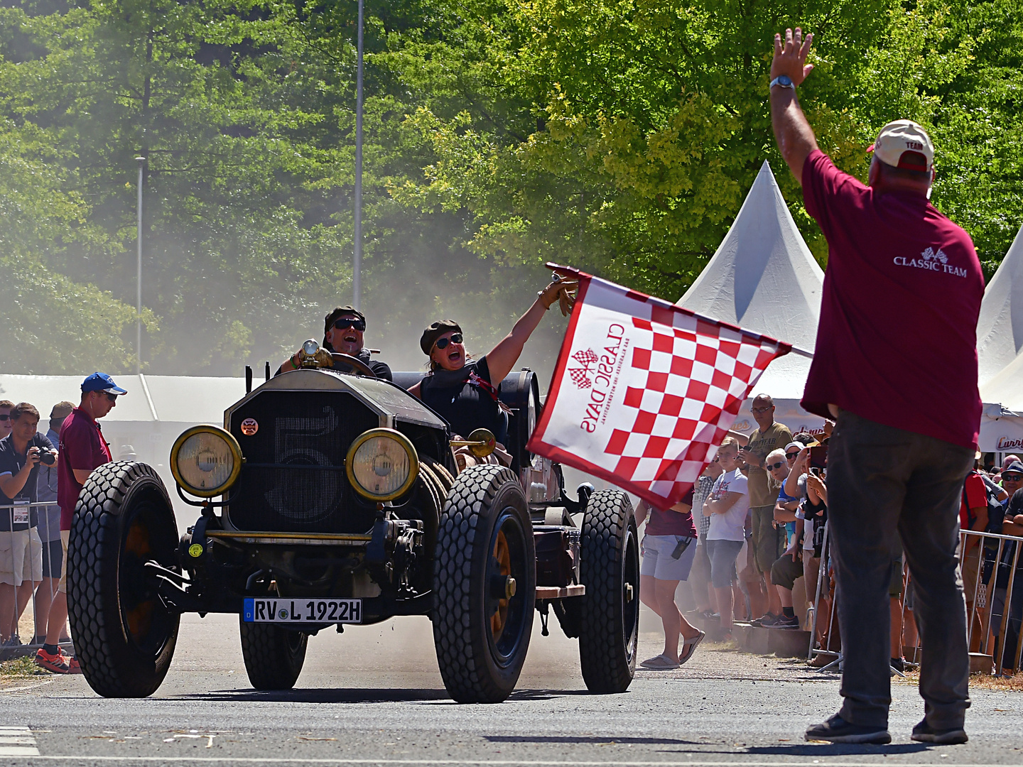 American La France Wagen bei den Schloss Dyck Classic Days 2018