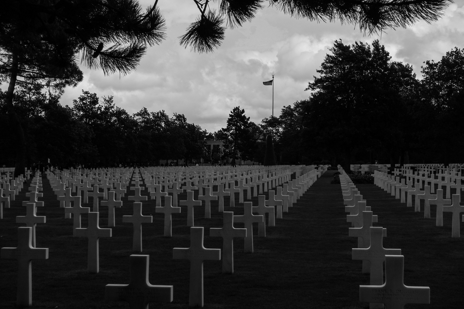 Amerikanische Soldatenfriedhof in Colleville-sur-Mer - Normandie