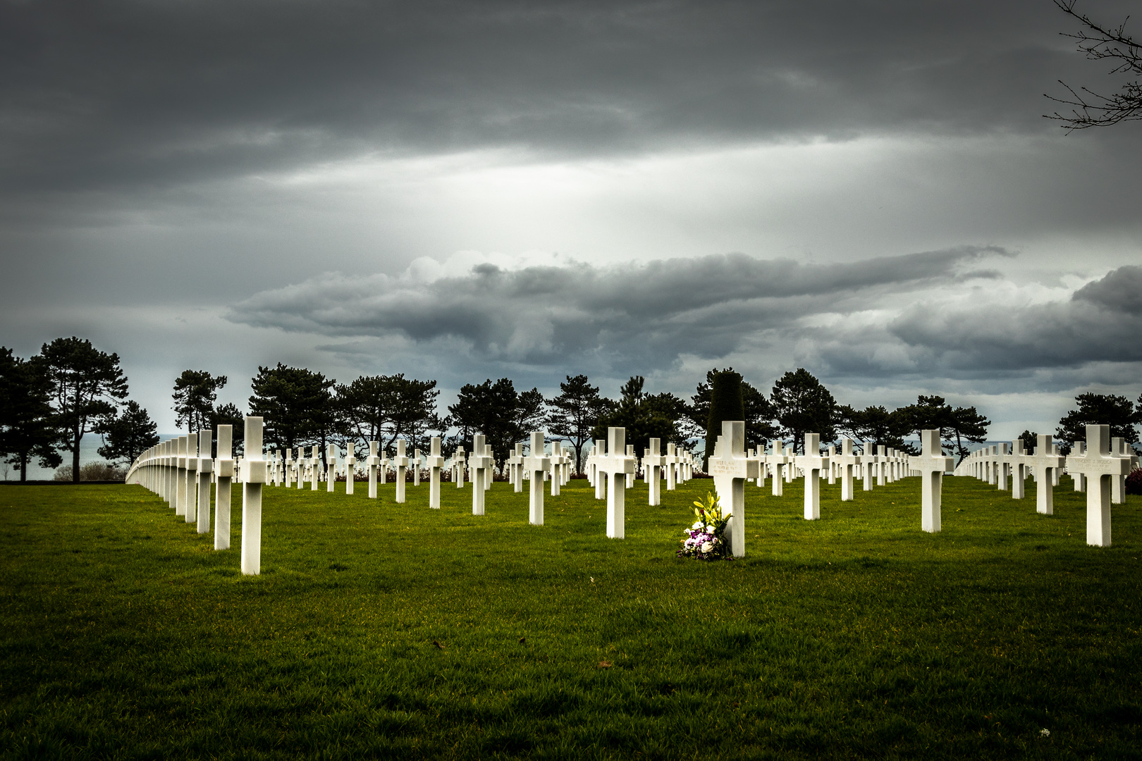 Amerikanischer Soldatenfriedhof in Colleville-sur-Mer, Normandie