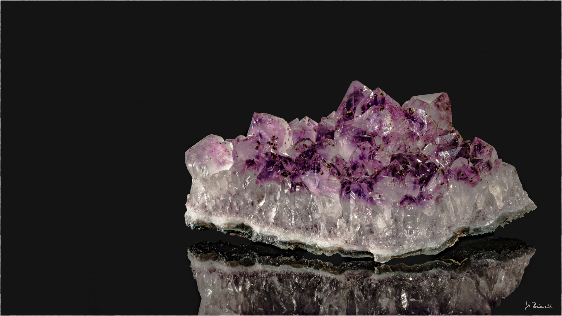 Amethyst gespiegelt