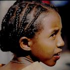 Amharen Mädchen in Äthiopien