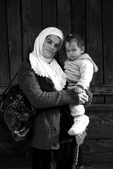 Amira and her daughter enjoying the Hadži Bajram in Sarajevo