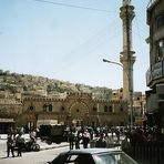 Amman - Downtown traffic & mosque