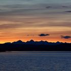 Ammersee Abendstimmung Alpen