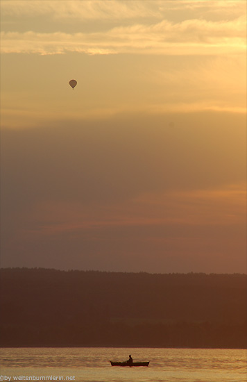 Ammersee, Ballon und Fischer