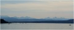 Ammersee (Bayern )mit Alpenpanorama