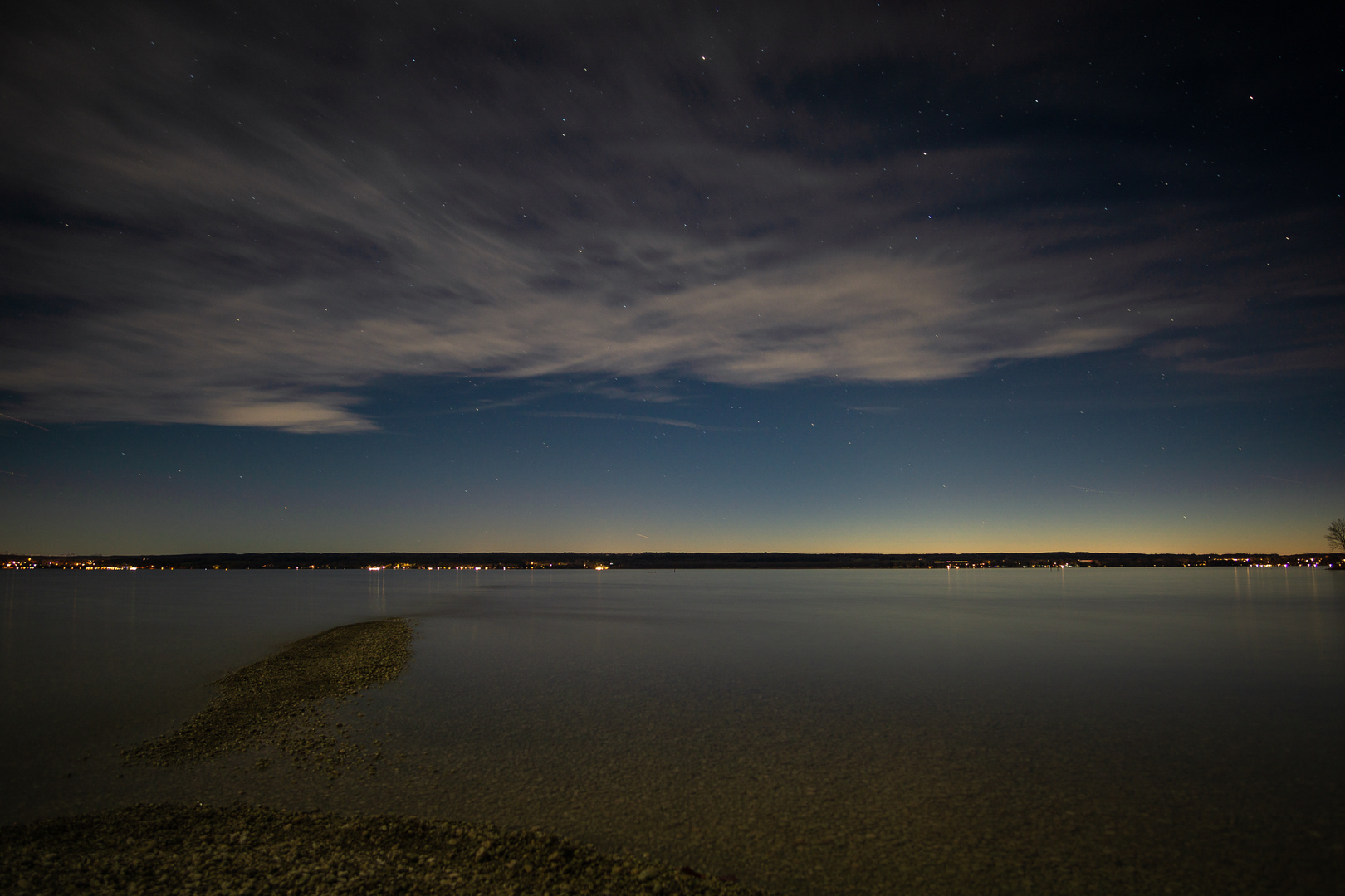 Ammersee bei Nacht