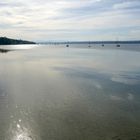 Ammersee  bei schnell aufziehender Bewölkung....