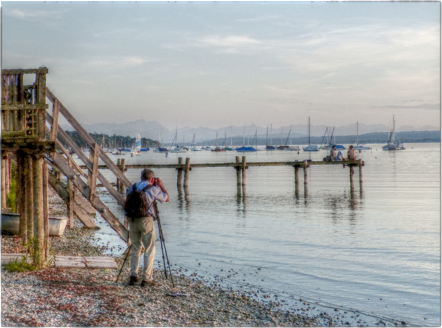 Ammersee - Fotograf bei der Arbeit