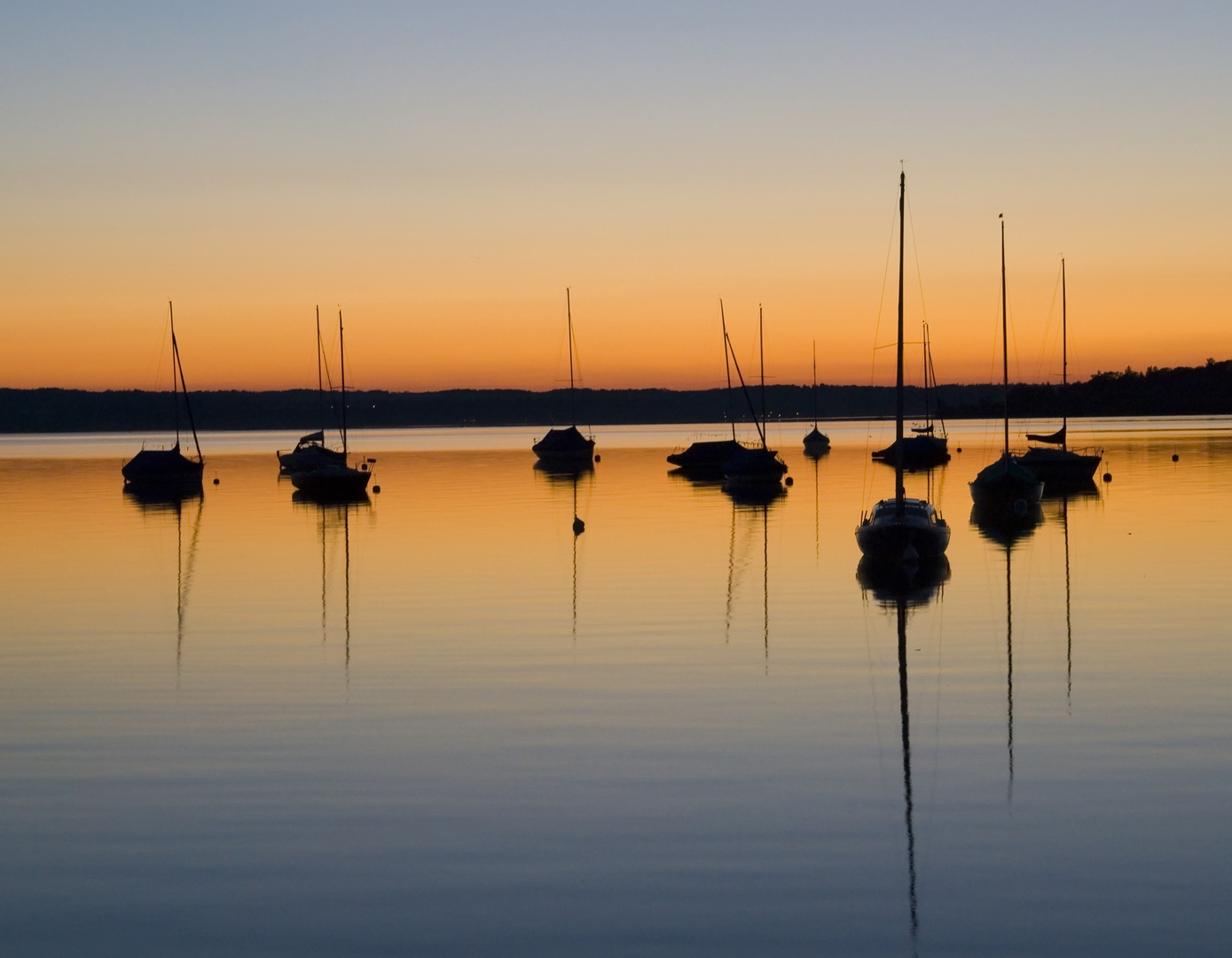 Ammersee im Abendrot