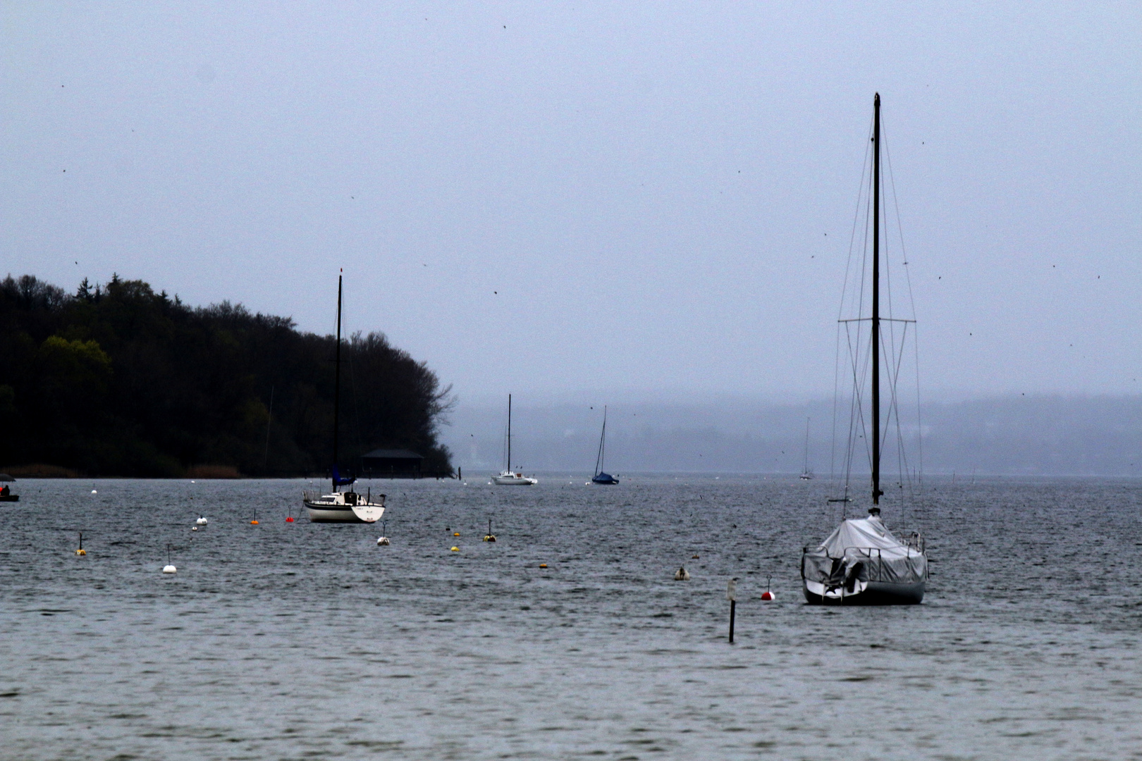 Ammersee im Regen