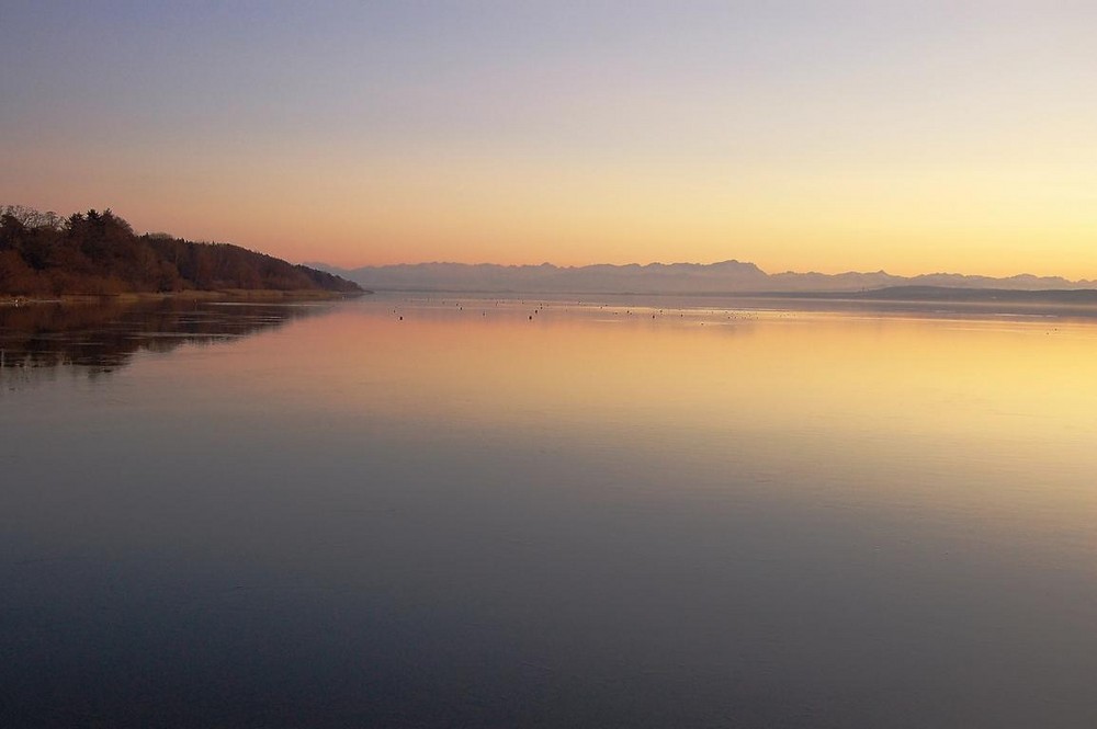 Ammersee mit Alpenblick