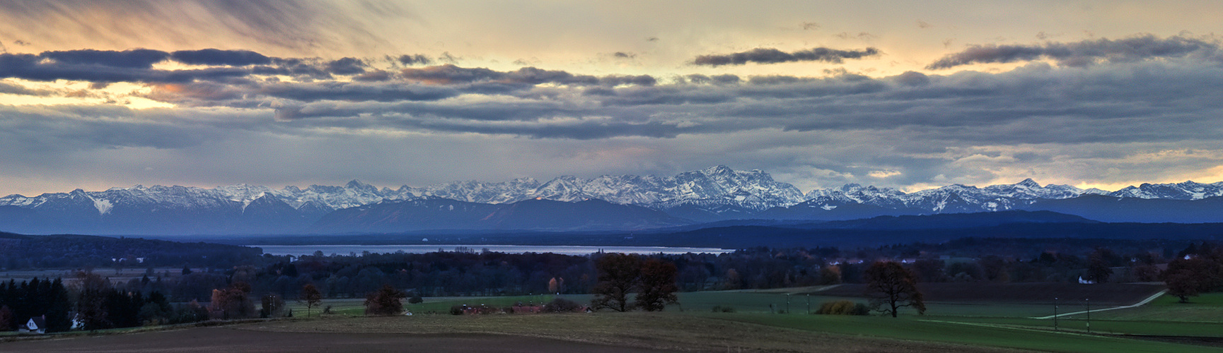 Ammersee mit Zugspitze