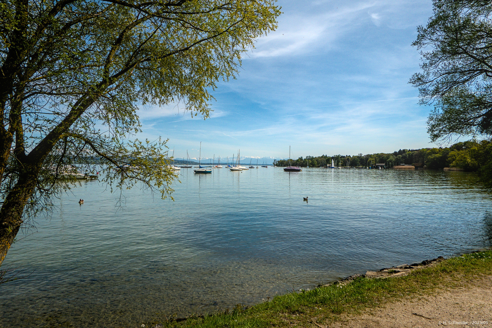 Ammersee-Panorama in Utting