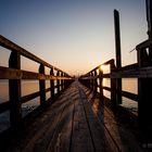 Ammersee Schilf zum Sonnenuntergang