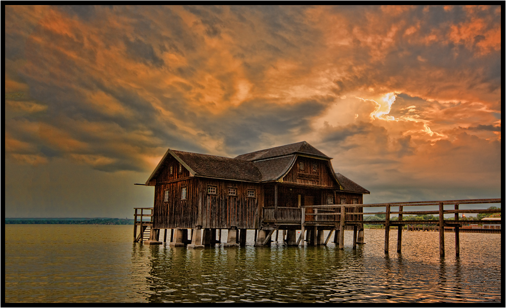 Ammersee Stegen Wetterstimmung