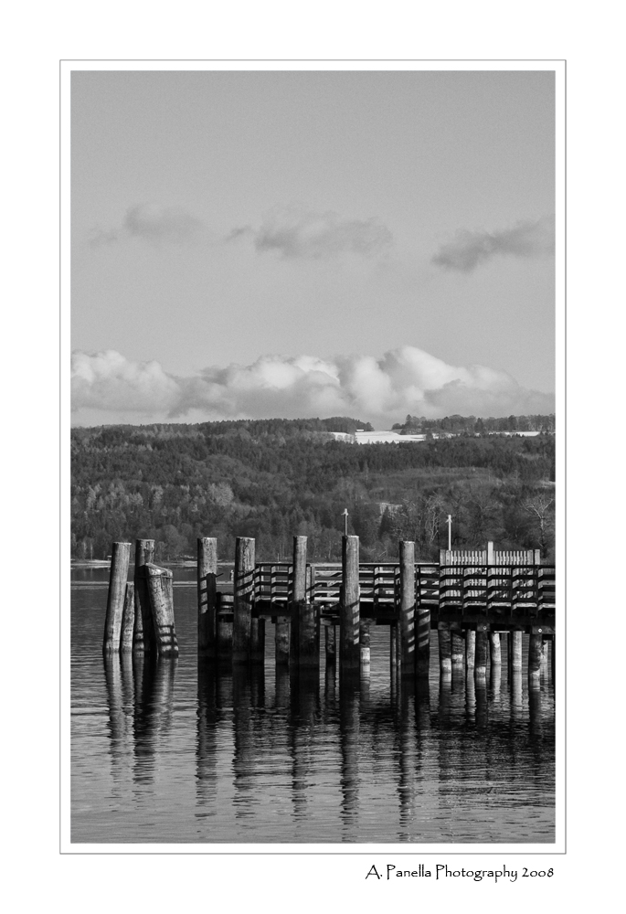 Ammersee Stegspiegelung