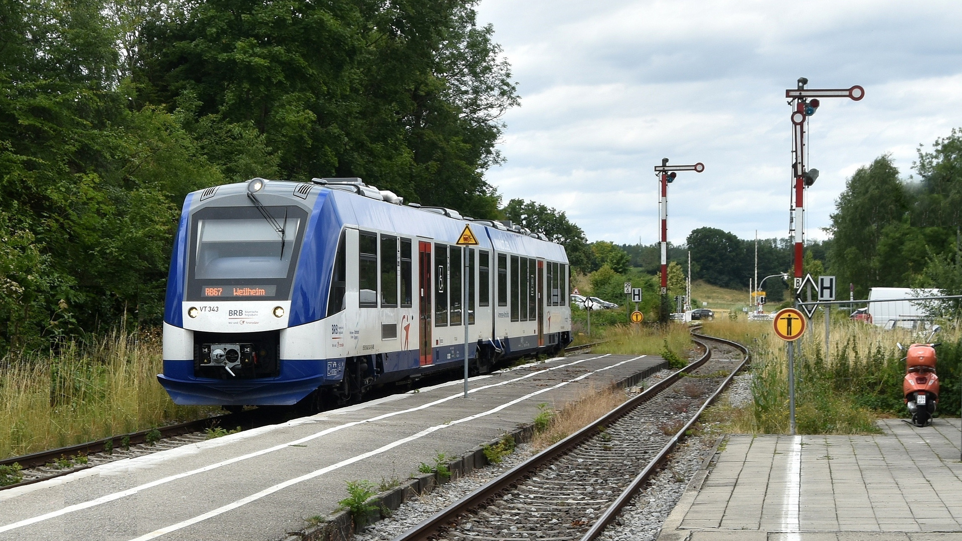 Ammerseebahn im Bf Schondorf 20.7.2023