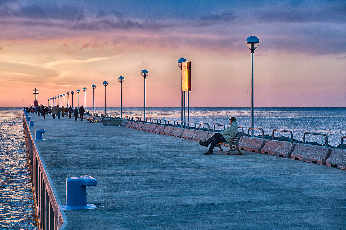 Ammirando il tramonto