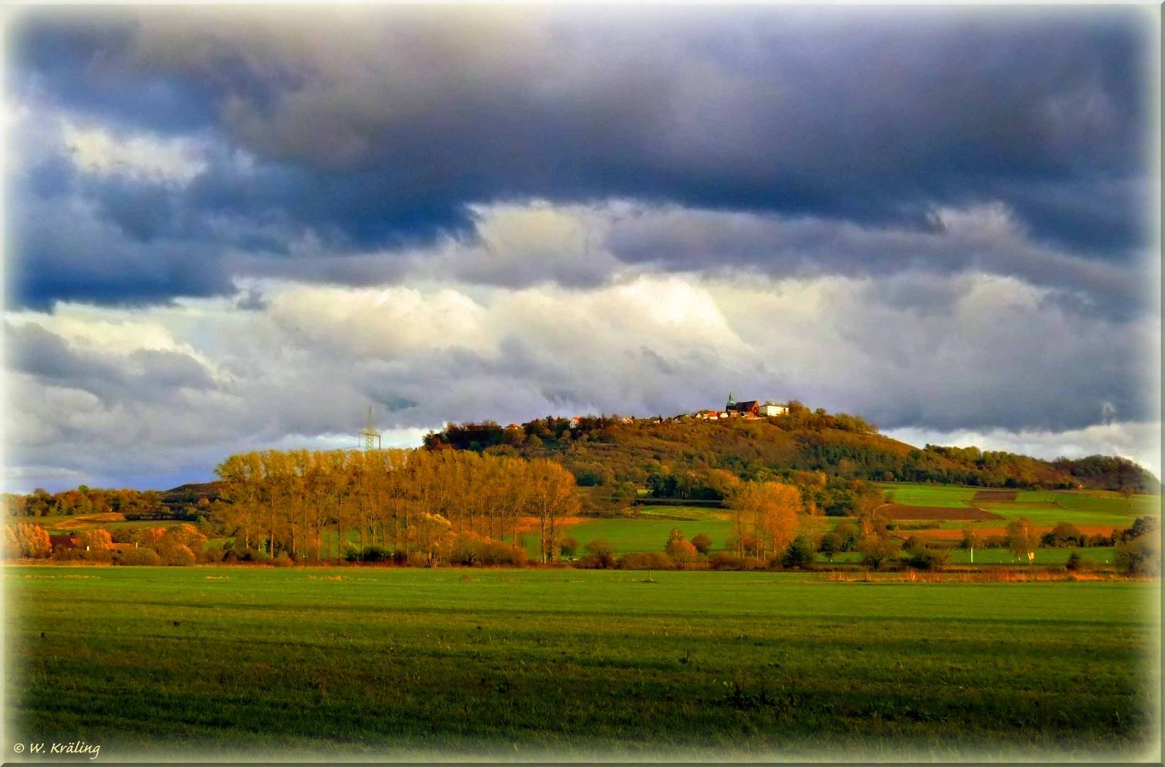 Amöneburg im Abendlicht